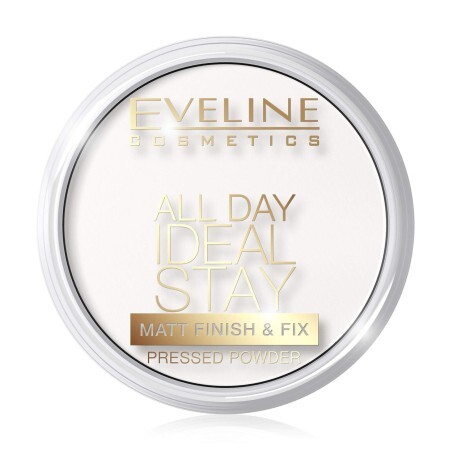 Пудра компактная Matt Finish&Fix Day Ideal Stay White 60 12гр, Eveline Cosmetics