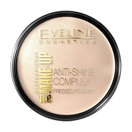 Пудра компактная минеральная матирующая с шелком Anti-Shine Complex 31, Eveline Professional