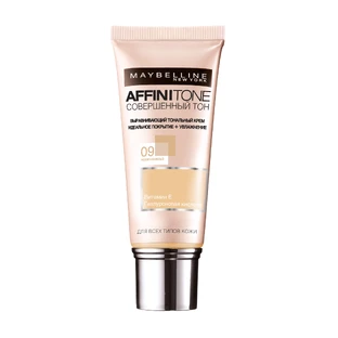 Тональный крем для лица Affinitone оттенок 09, Maybelline New York