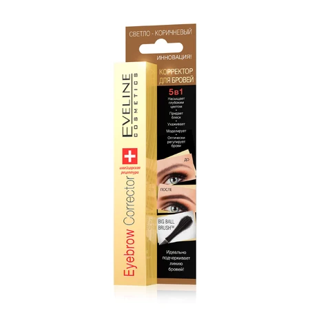 Корректор для бровей Eyebrow 5в1 св.коричневый, Eveline: цены и характеристики