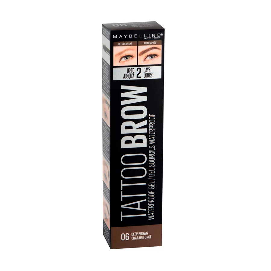 Гель для бровей Tattoo Brow водостойкий 06 темно-коричневый 5 мл, Maybelline New York: цены и характеристики