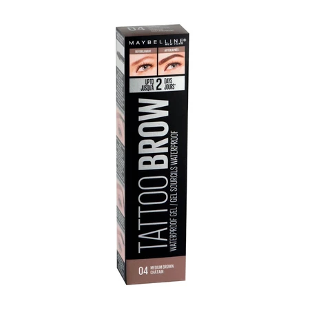 Гель для бровей Tattoo Brow водостойкий 04 коричневый, Maybelline New York: цены и характеристики