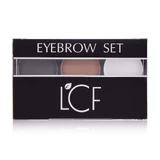 Набор для бровей Eyebrow Set темно-коричневый 02, LCF