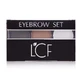 Набор для бровей Eyebrow Set темно-коричневый 02, LCF