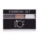 Набор для бровей Eyebrow Set темно-коричневый 02, LCF