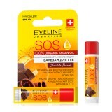 Бальзам для губ відновлюючий Sos SPF 10, Шоколад,4.2 г, Eveline Cosmetics