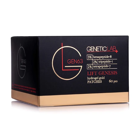 Патчи с пептидами гидрогелевые золотые, 60 шт, GENETIC LAB Lift Genesis, GEN 63: цены и характеристики