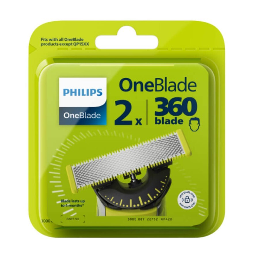 Змінний катридж OneBlade QP420/50, Philips: ціни та характеристики