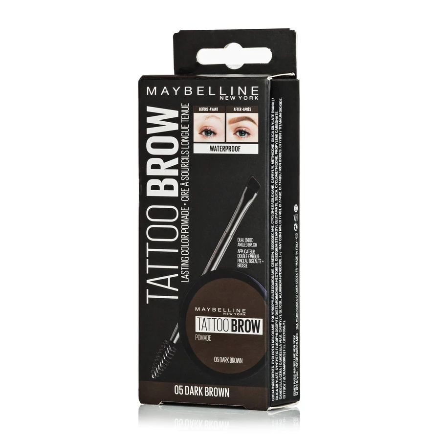 Стойкая помада для бровей Tatto Brow темно-коричневый, Maybelline New York: цены и характеристики