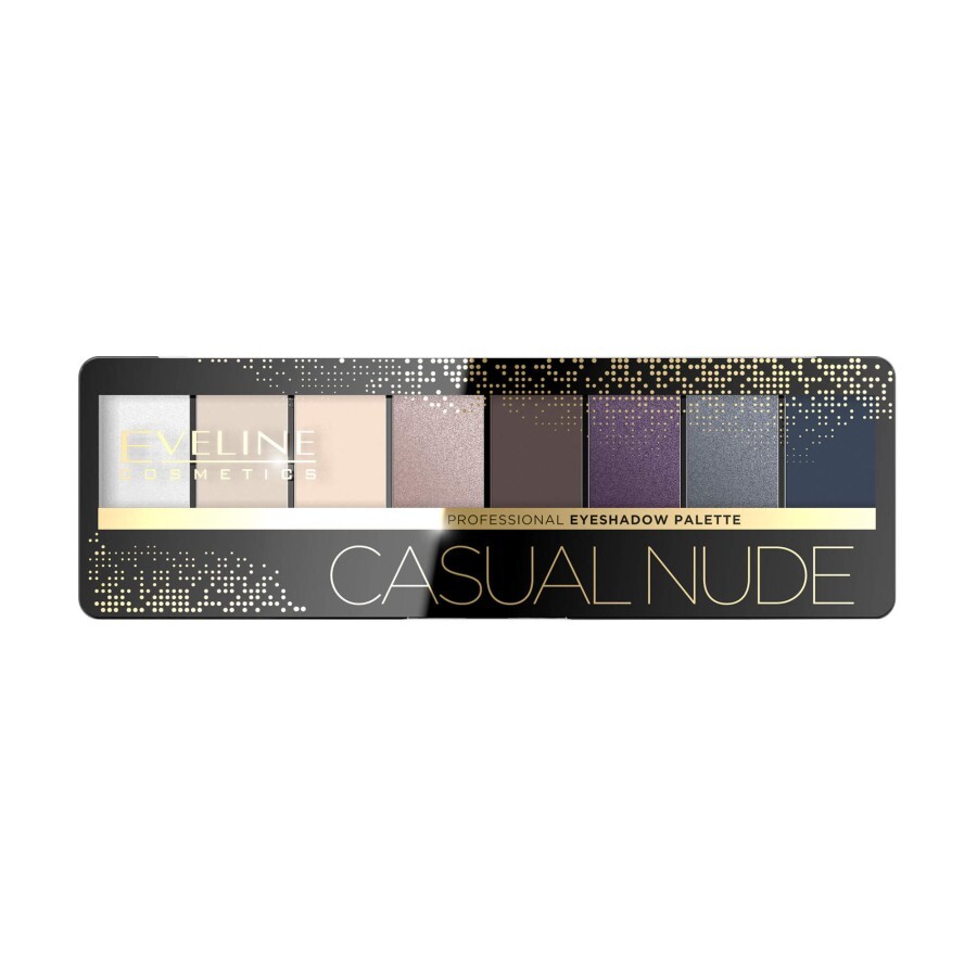 Палетка теней для век Eveline Cosmetics Professional Eyeshadow Palette 04 Casual Nude, 9.6 г,: цены и характеристики