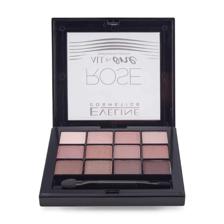 Палитра теней д/век Олл ин Ван ROSE 02 12гр, Eveline Cosmetics: цены и характеристики