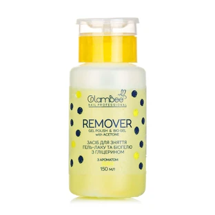 Жидкость для снятия гель-лака и биогеля Remover Дыня150 мл, GlamBee