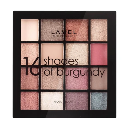 Набір тіней для повік 16 Shades Of Burgundy 16-2, Lamel: ціни та характеристики