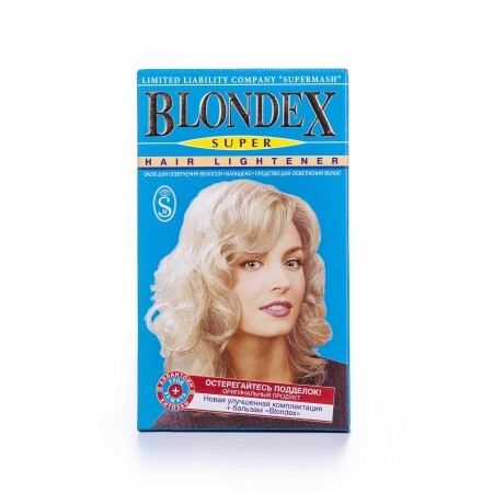 Засіб для освітлення волосся Super Hair Lightener, 20 г ,Blondex