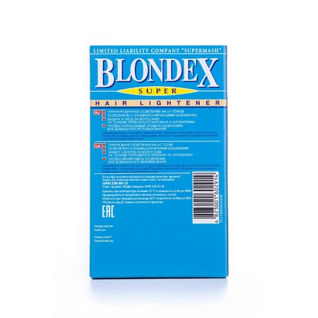 Средство для осветления волос, Super Hair Lightener, 20 г ,Blondex: цены и характеристики