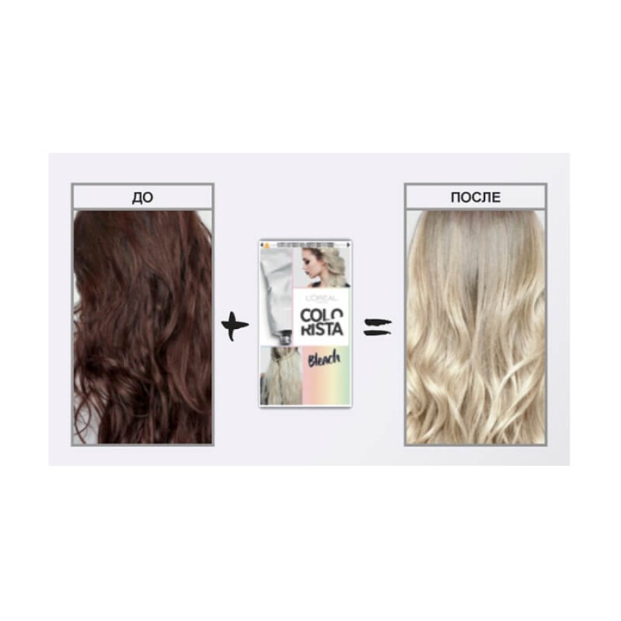 Осветляющий крем для волос, Bleach, COLORISTA: цены и характеристики