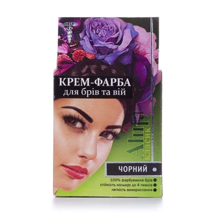 Крем краска для бровей и ресниц черная, Анна Классик
