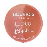 Рум'яна Le Duo Blush Color Sculpting, 2.4 г подвійні 02, Bourjois