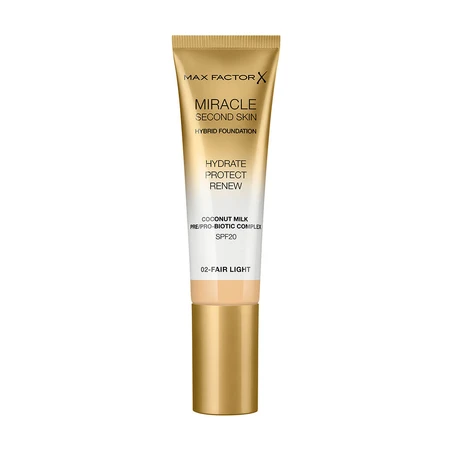 Тональная основа Miracle Second Skin Fair Light 02, Max Factor: цены и характеристики