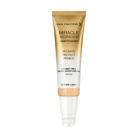 Тональная основа Miracle Second Skin Fair Light 02, Max Factor: цены и характеристики