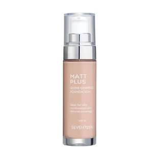 Тональний крем з дозатором Matt Plus, Light Beige-1, Seventeen