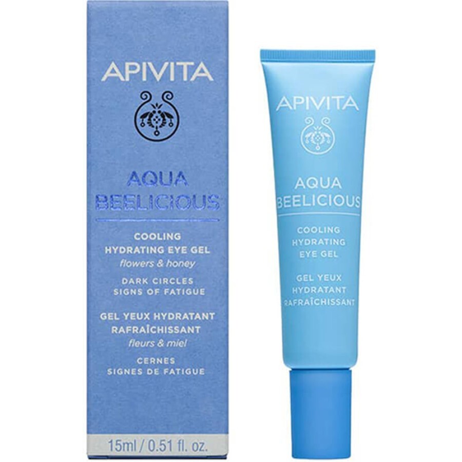 Зволожувальний гель Apivita Aqua Beelicious Cooling Hydrating Eye Ge для шкіри навколо очей з охолоджувальним ефектом, 15 мл: ціни та характеристики