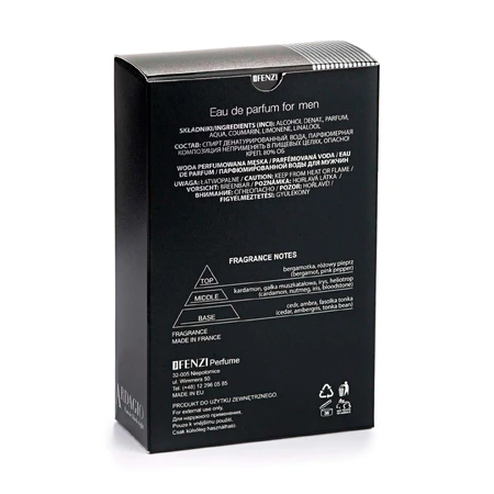 Парфюмированная вода мужская Ardagio Eau De Black Night 100мл, Jfenzi: цены и характеристики