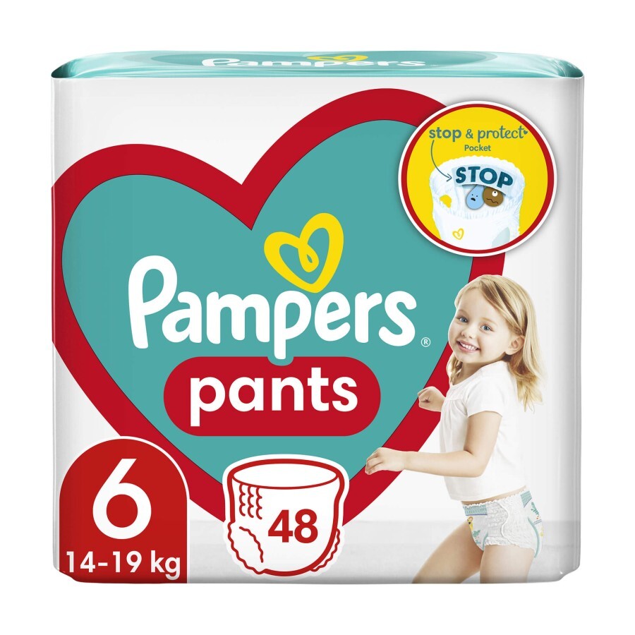 Підгузки-трусики Pampers Pants р.6, 15+ кг, 48 шт.: ціни та характеристики