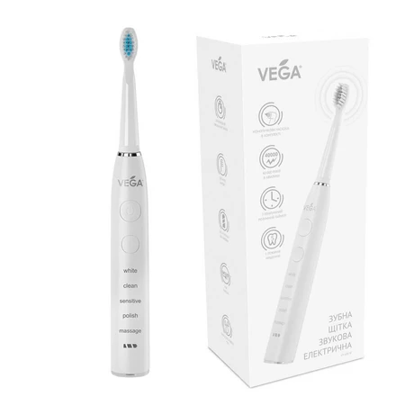 Электрическая звуковая зубная щетка Vega VT-600: цены и характеристики
