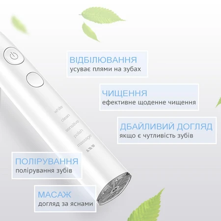 Електрична звукова зубна щітка Vega VT-600 Колір - чорний: ціни та характеристики