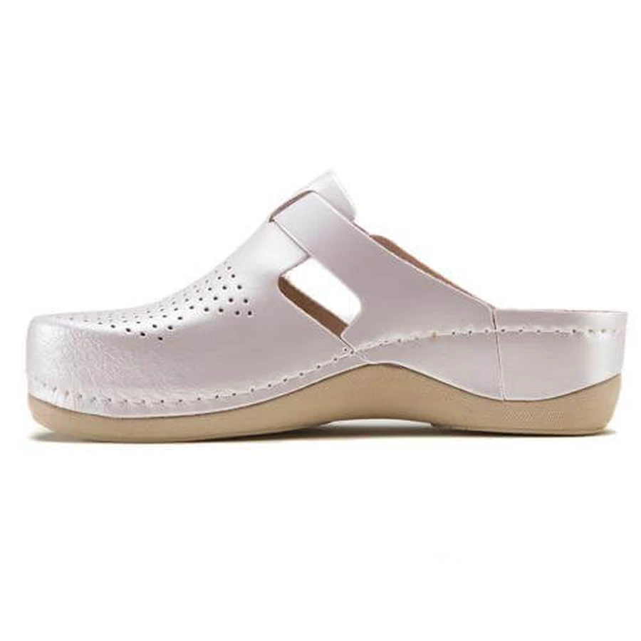 Тапочки-сабо Leon 900 перламутровые Цвет - перламутровый Размер изделия - 41: цены и характеристики