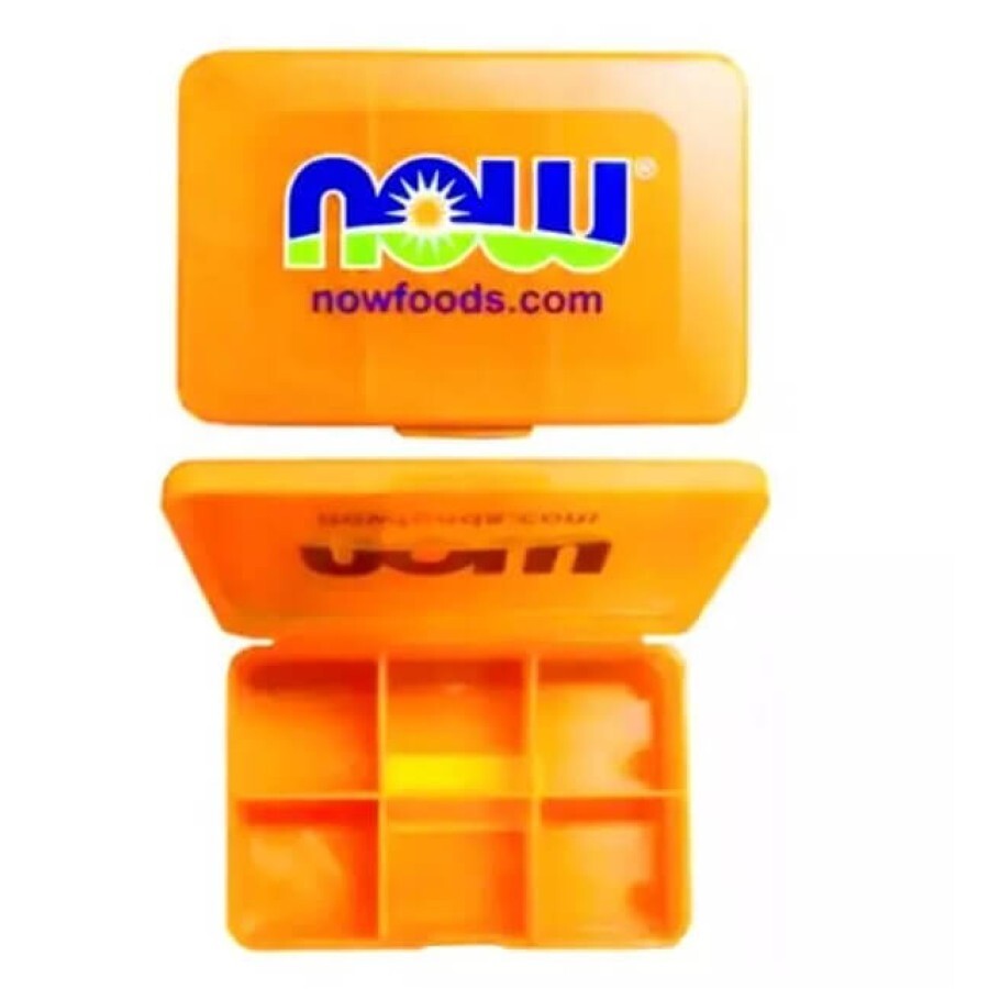 Органайзер для таблеток, таблетница, Pocket Pack Vitamin Case Small, Now Foods, 6 секций: цены и характеристики
