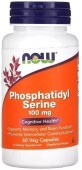 Фосфатидилсерин, 100 мг, Phosphatidyl Serine, Now Foods, 60 вегетарианских капсул