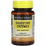Травні ферменти, Digestive Enzymes, Mason Natural, 90 таблеток: ціни та характеристики