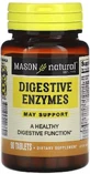 Пищеварительные ферменты, Digestive Enzymes, Mason Natural, 90 таблеток