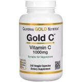 Витамин C, 1000 мг, Gold C, California Gold Nutrition, 240 вегетарианских капсул