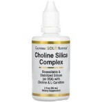 Комплекс холина и кремния для поддержания волос, кожи и ногтей, Choline Silica Complex, California Gold Nutrition, 59 мл: цены и характеристики