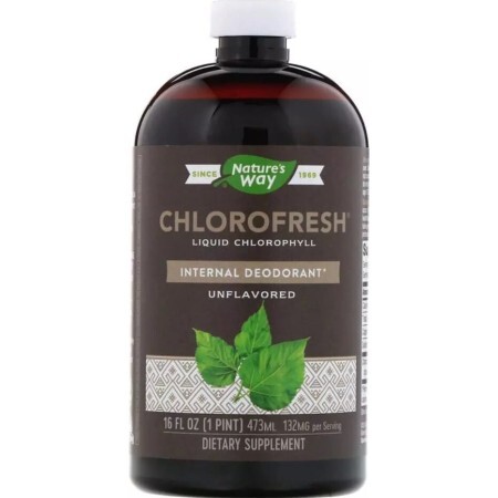 Рідкий хлорофіл Nature's Way Chlorofresh без добавок, 473 мл