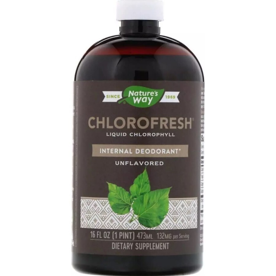 Рідкий хлорофіл Nature's Way Chlorofresh без добавок, 473 мл: цены и характеристики