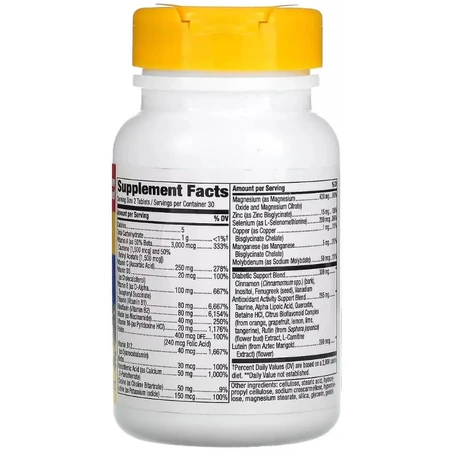 Мультивітаміни для діабетиків, Completia, Diabetic Multi-Vitamin, Nature's Way, 60 таблеток: ціни та характеристики