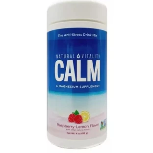Антистресовий напій, смак малина лимон, CALM, Powder Raspberry Lemon, Natural Vitality, 113 гр