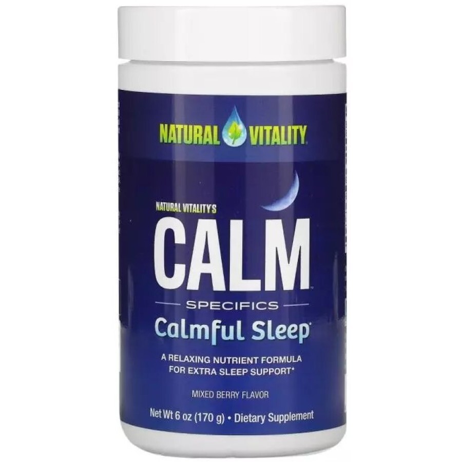 Напій для спокійного сну, смак ягід, CALM Specifics, Calmful Sleep, Natural Vitality, 170 гр: ціни та характеристики