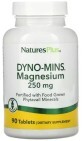 Магний, 250 мг, Dyno-Mins, Magnesium, Natures Plus, 90 таблеток
