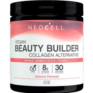 Веганський Колаген, смак гібіскусу, Vegan Beauty Builder, NeoCell, 227 гр (8,5 унцій)