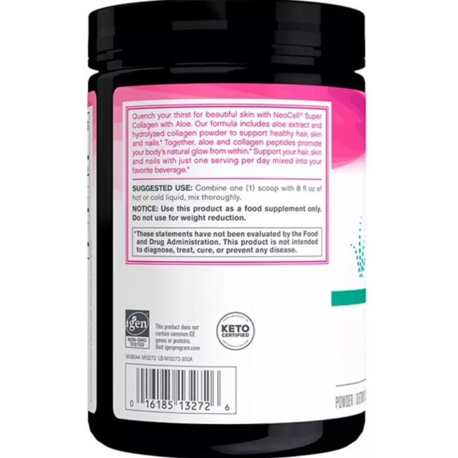 Супер колаген з алое, Тип 1&3, Super Collagen Powder With Aloe, NeoCell, 284 гр (10,6 унцій): ціни та характеристики
