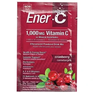 Витаминный напиток для повышения иммунитета, вкус клюквы, Vitamin C, Ener-C, 1 пакетик