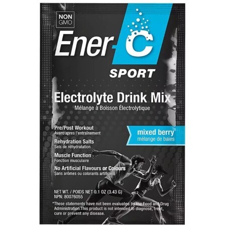 Электролитный напиток, Микс Ягод, Sport Electrolyte Drink Mix, Ener-C, 1 пакетик