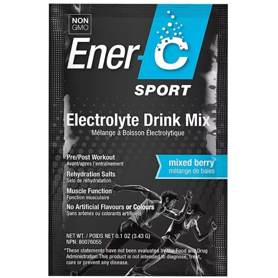 Електролітний напій, мікс ягід, Sport Electrolyte Drink Mix, Ener-C, 1 пакетик: ціни та характеристики