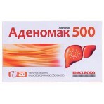 Аденомак 500 таблетки 500 мг, №20: ціни та характеристики
