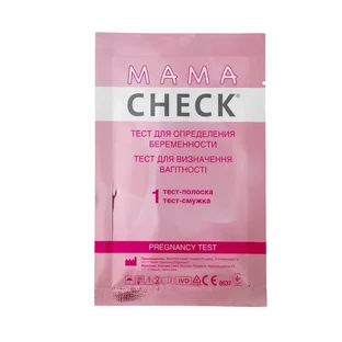 Тест-полоска Mamacheck для определения беременности, 1 шт